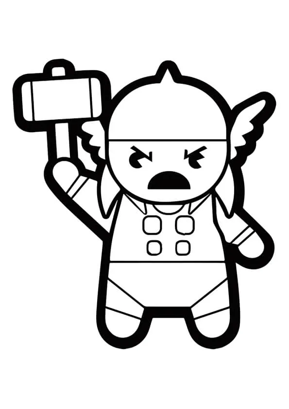 Thor Colouring Pages