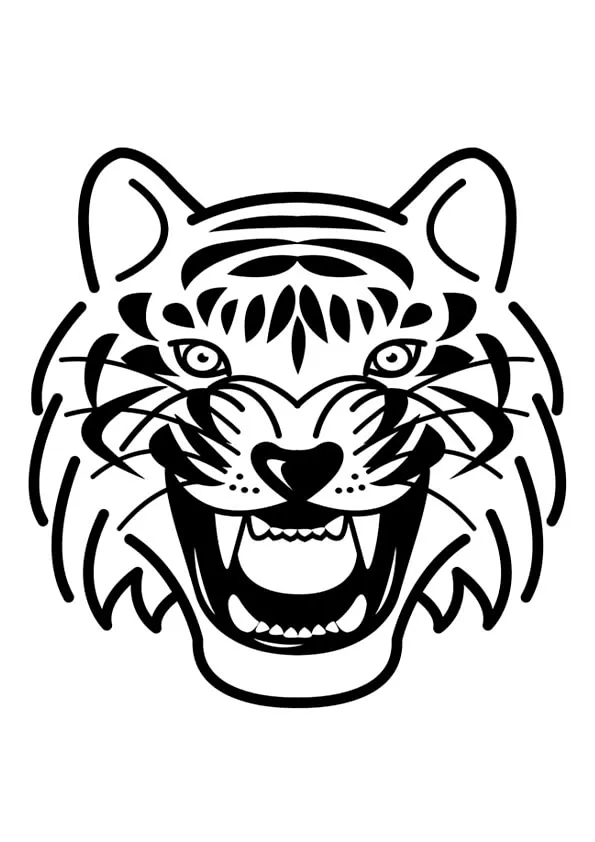 Tiger Colouring Pages