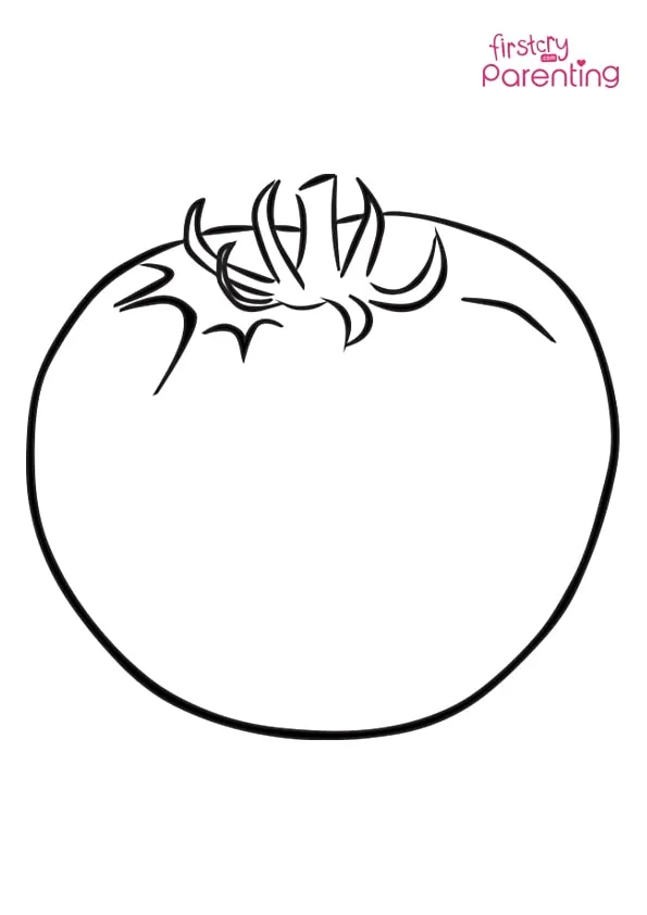 Tomato Coloring Page