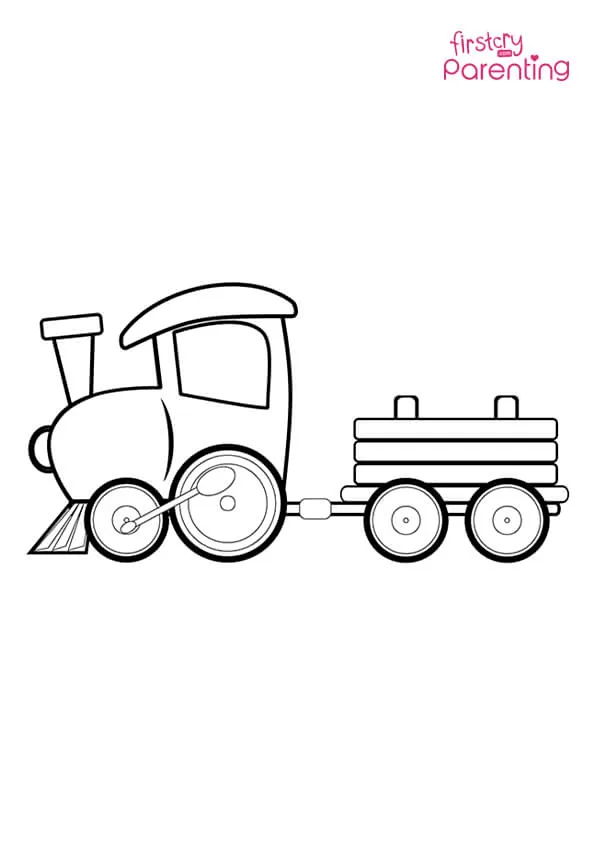 Toy Train Coloring Page Colouring Pages