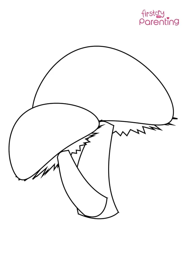Two Mushrooms Coloring Page Colouring Pages Two Mushrooms Coloring Page Colouring Pages