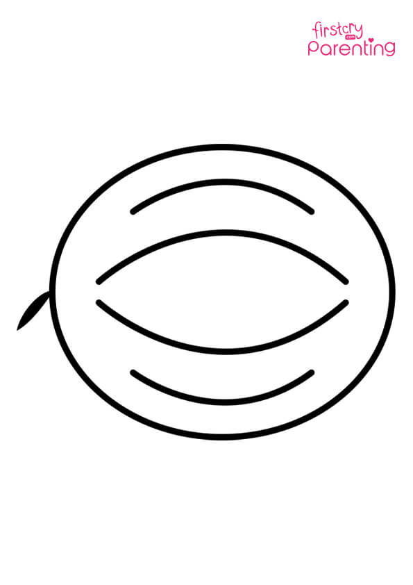 Watermelon Coloring Page