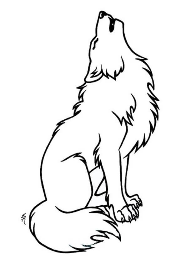 Wolf Colouring Pages