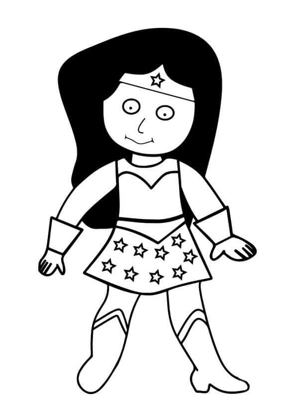 Wonder Woman Colouring Pages