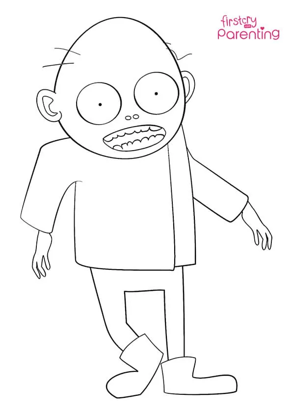 Zombie Coloring Page Zombie Coloring Page