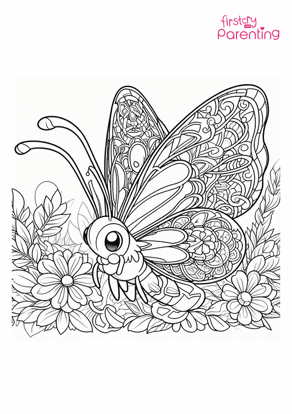 Butterfree Pokemon Coloring Page