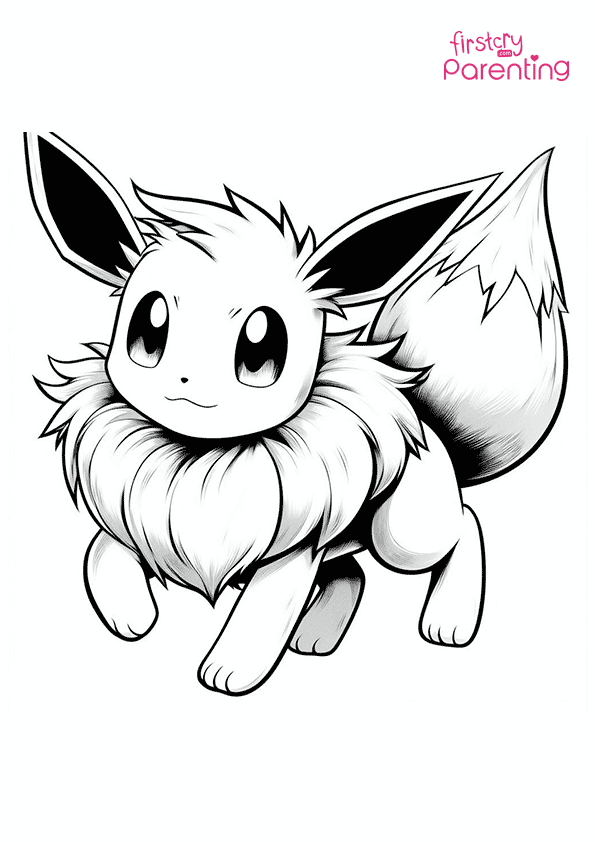 Cute Eevee Pokemon Paint By Numbers - Paint By Numbers