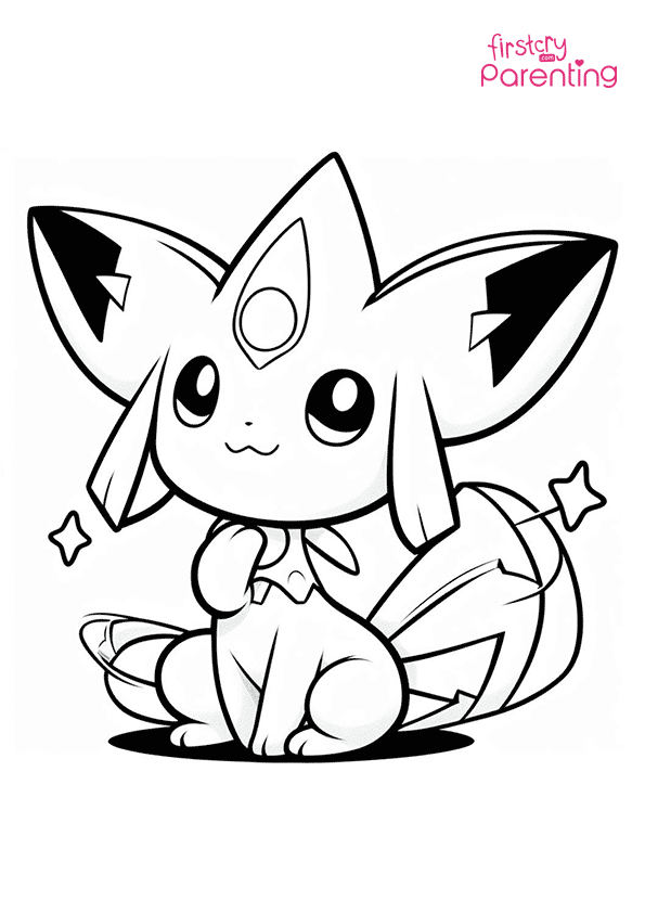 Jirachi Pokemon Coloring Page