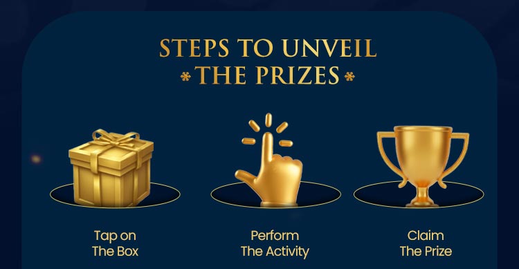 steps to unveil the prizes