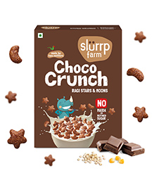 Slurrp Farm Choco Crunch Cereal No Maida, No Refined Sugar Ragi Stars and Moons - 300 g