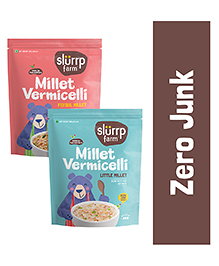 Slurrp Farm Foxtail and Little Millet Vermicelli Pack of 2 - 180 gm Each