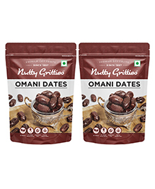Nutty Gritties Premium Omani Dates Pack of 2 - 500 gm Each