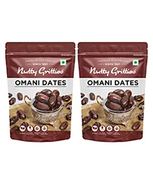 Nutty Gritties Premium Omani Dates Pack of 2 - 500 gm Each