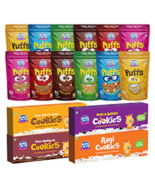 Bebe Burp Puffs & Cookies Combo - Pack Of 16 