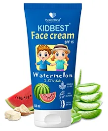 Healthbest&nbsp;Kids Face Cream SPF 15 for Children 3 to 13 Years - Smooth & Soft Skin - Tear-Free - Paraben-Free - SLS-Free - 50ml