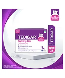 Torrent Pharma Tedibar Moisturising Baby Bathing Bar 100gx2 (Pack of 1) with Skin Friendly ph 100 Percent Soap FreePrevents Dryness & Rashes Dermatologically Tested - By Torrent Pharma