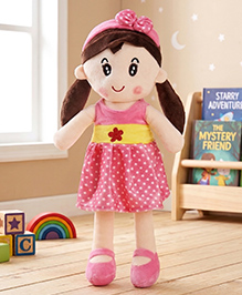 Babyhug Premium Elle Candy Doll | Cuddle and Huggable Soft Toy with Removable and&nbsp; &nbsp;Washable Dress | Plush Toy Safe and Fun Gift for Kids | BIS Certified | Spark Imaginative Play | Pink-Height 45 cm