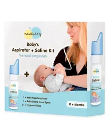 Nasobuddy Baby's Aspirator Saline Kit - Navy