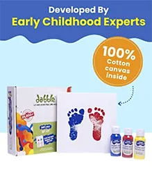 Dabble Baby Handprint & Footprint Kit | Safe, Non-Toxic Keepsake | Frame for Newborn Memories | Ideal Gift for Moms & Showers