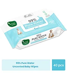 Mother Sparsh Baby 99 Percentage Pure Water Unscented Baby Wipes - 40 Pieces