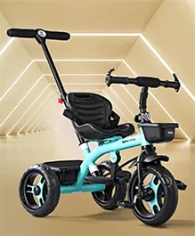 Plug & Play Tricycle With Parental Push Handle - Blue