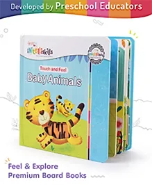 Intelliskills Touch & Feel Baby Animals Board Book For Kids | Sensory Book with Different Textures for Touch Exploration|Tactile Skill Development | Pre-school Learning & Educational Board Book |12 Pages, English | Educator Approved 