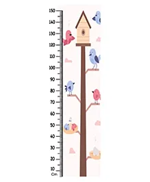 WENS Bird House Height Chart Wall Decal Growth Chart Vinyl - MultiColor