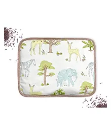 Abracadabra Head Shaping Mustard Seed Rai Pillow With Lavender Essentail Oil Savanna - Green