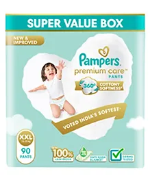 Pampers Premium Care Pants Baby Diapers (XXL) Size - 90 Pieces