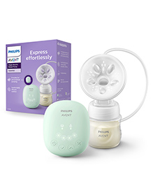 Philips Avent Portable Electric Breast Pump | 4 + 4 Expression and Stimulation settings | Soft adaptive Silicon Cushion | One Size Fits all