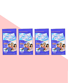 The Little Lookers Cooling Gel Patch Sheets Babies Pack of 12 Sheets - Multicolour