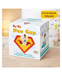 Zikku Pee Cap for Massage and Diaper Changing time 6 Caps - Multicolour