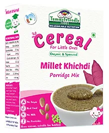 Organic Toddler Millet Khichdi Mix - Vegetable Enhanced, Ragi-Rich, Non-GMO, Sprouted Grains, 200 gm for 12M-3Y