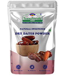 Tummy Friendly Foods Dry Dates Powder from Premium Arabian Dates Healthy Sugar Substitute, Natural Sweetener  Dry Dates Powder  Kharek Powder - 300 gm