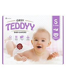 Teddyy Baby Easy Tape Diapers Double Small 48 Diapers (Pack of 1)  3-8 kgs