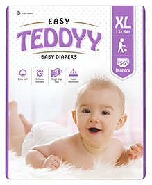 Teddyy Baby Diapers Easy Xlarge 56 Pieces,Taped Style Diaper