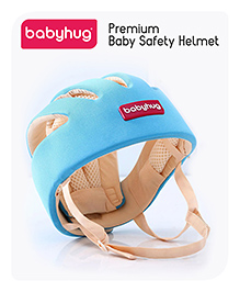 Babyhug Premium Baby Safety Helmet - Blue