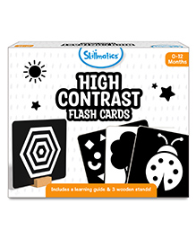 Skillmatics High Contrast Flash Cards Black White - 30 Cards