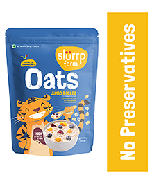 Slurrp Farm 100% Wholegrain Jumbo Rolled Oats High In Protein & Fibre - 500 g
