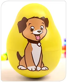 Babyhug Dog Musical Push and Shake Roly Poly| Wobbling Bell Sounds For 0 Months+| Child Safe Material| Gifting Toy| BIS Certified