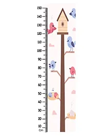 WENS Bird House Height Chart Wall Decal Growth Chart-White