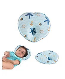 The White Willow Infant Baby Pillow For Preventing Head For Flat Head Syndrome- Blue