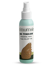 Omumsie - Kids Growing Pain Relief Oil With Mint Crystals Turmeric Root Extract & Black Pepper - 50 ml