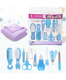 Majestique Luxury Portable Baby Care Kit Pack of 11 - Blue