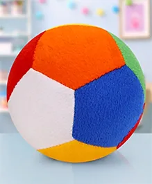 Babyhug Soft Baby Ball for Toddlers|Multicolour Plush Ball Toy for Sensory Play, Motor Skills & Bonding|Lightweight, Safe & Easy to Hold|Early Development Activity Toy|BIS|Height-11cm