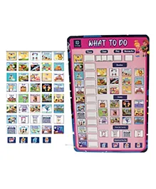 Metclap WHAT TO DO  Daily Routine Chart for Kids- Multicolor