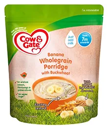 Cow & Gate Wholegrain Baby Porridge with Buckwheat & Banana - 200 g