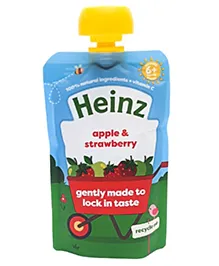 Heinz Puree For Babies - Apple & Strawberry Flavor - 100 g