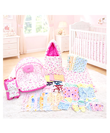 Fareto 56 in 1 New Born Baby Complete Daily Items Combo- Multicolor