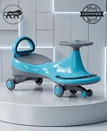 Babyhug Orbit Swing Car with Light & Music - Blue| Easy to Handle| Built for Rough Play| Encourages Physical Activity| Fully Assembled| For Kids of 1 to 6 years| Sport Gift